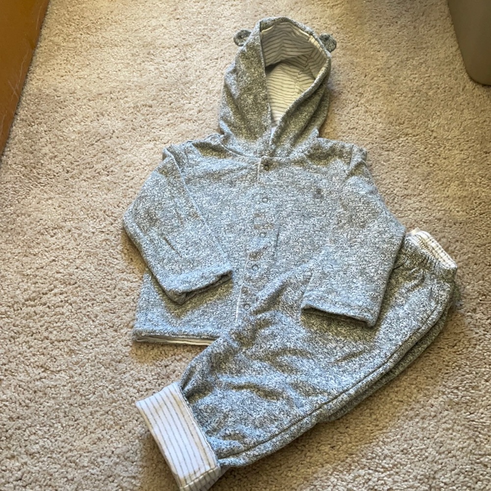 Baby Gap Gray Reversible Sweatsuit